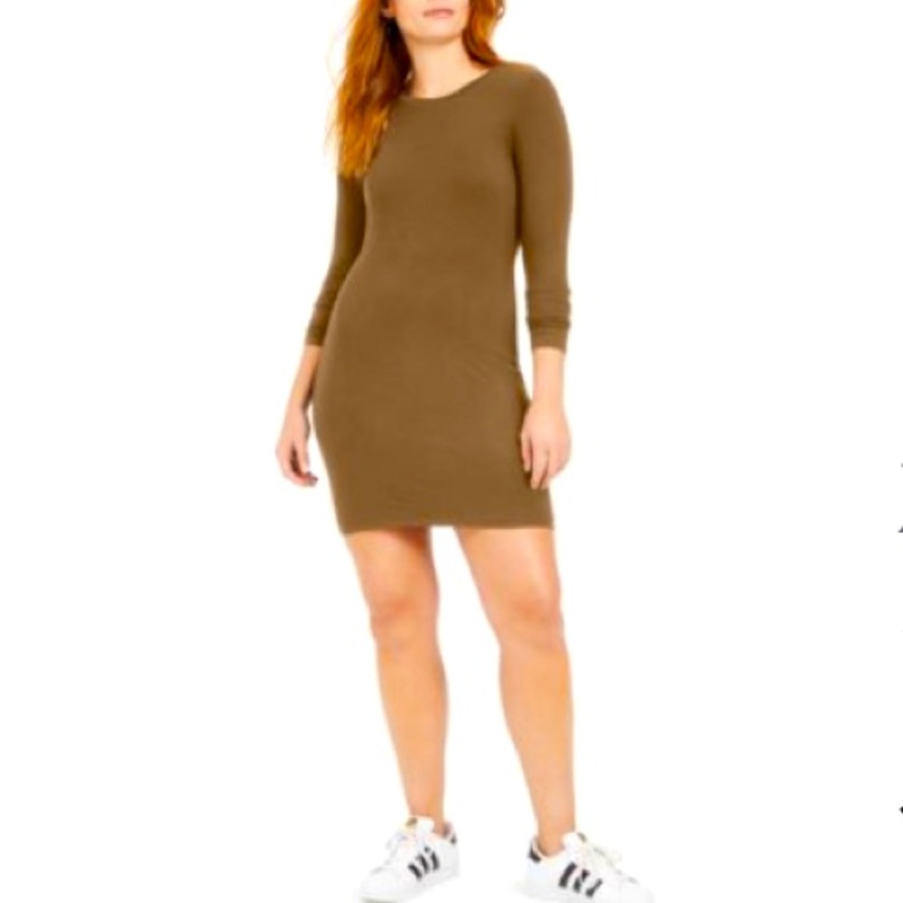 Bar III Long sleeve bodycon mini dress